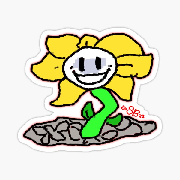 Flowey Sticker by Poulpimoune