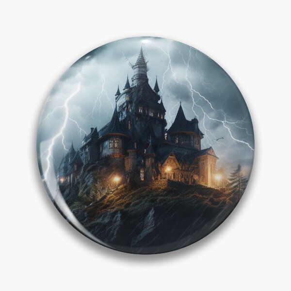 Item preview, Dark castle in a strom designed and sold by GetLitByRebecca.