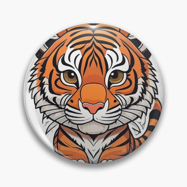Item preview, Adorable Tiger Sticker Magnet Scrapbooking Journal Planner designed and sold by StickersAbound.
