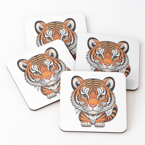 Item preview, Adorable Tiger Sticker Magnet Scrapbooking Journal Planner designed and sold by StickersAbound.
