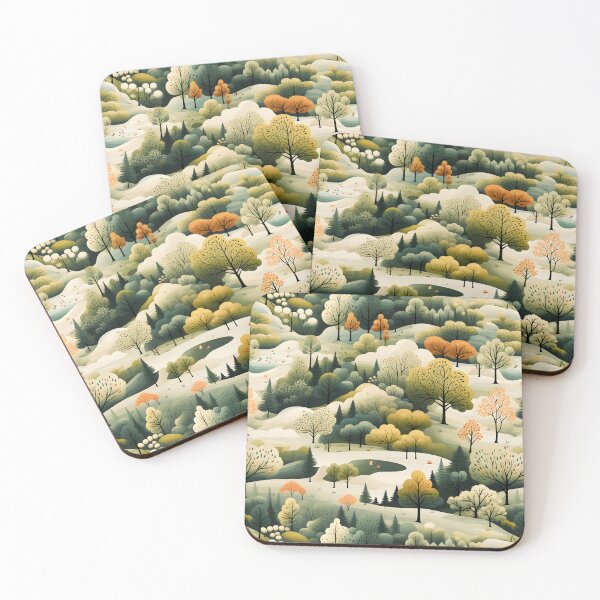 Item preview, Fantasy Landscapes Forest Pattern 1 designed and sold by DigitalPatternx.