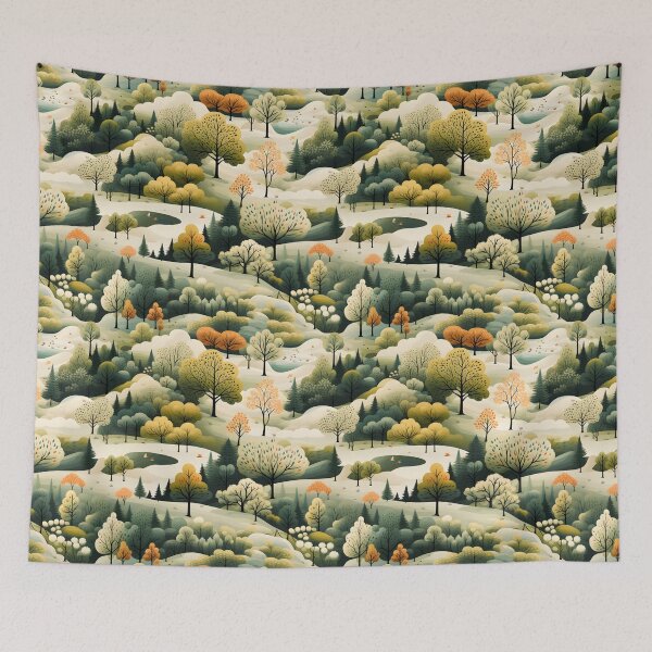 Item preview, Fantasy Landscapes Forest Pattern 1 designed and sold by DigitalPatternx.