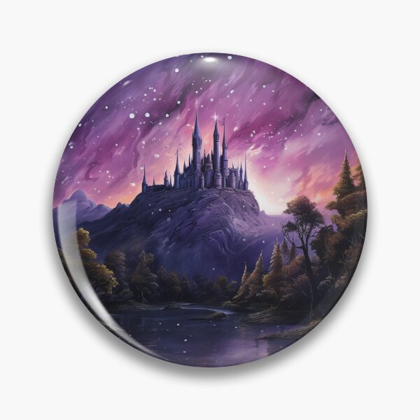 Item preview, Fantasy castle on a mountain designed and sold by GetLitByRebecca.