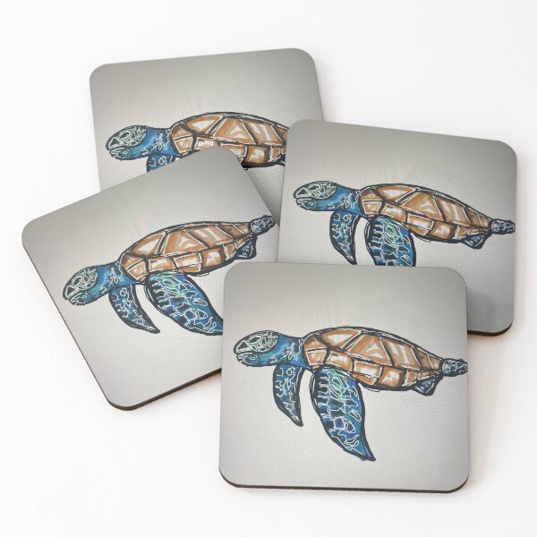 Item preview, Tortuga azul  designed and sold by Gingerunderseas.