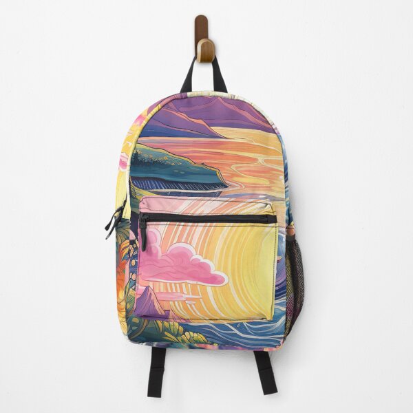 Item preview, Landscape Colorful Psychedelic Art designed and sold by Trippinink-.