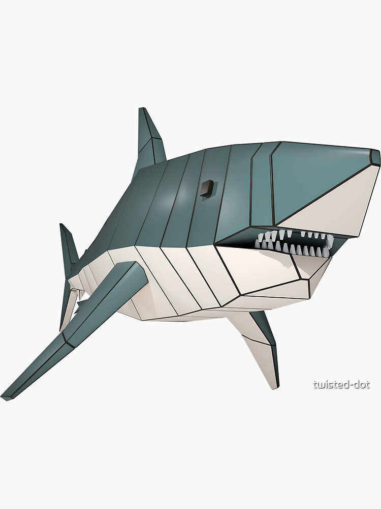 shark made in blender | 3D model