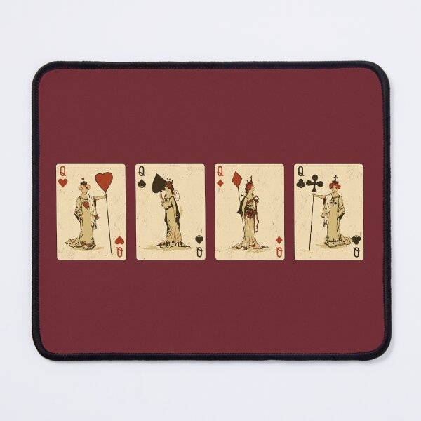 Item preview, Four Queens of Vintage Playing Cards: Spades, Hearts, Diamonds, and Clubs designed and sold by hadleyfoo.