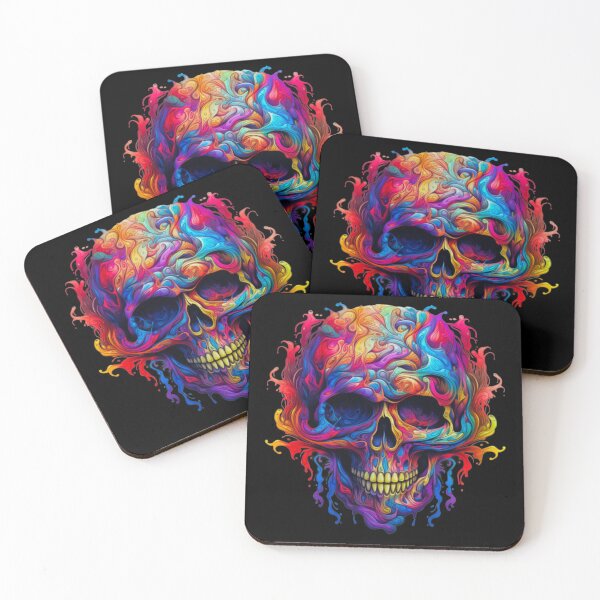 Item preview, Colorful mystery skull beautiful artistic got designed and sold by Sixcom.
