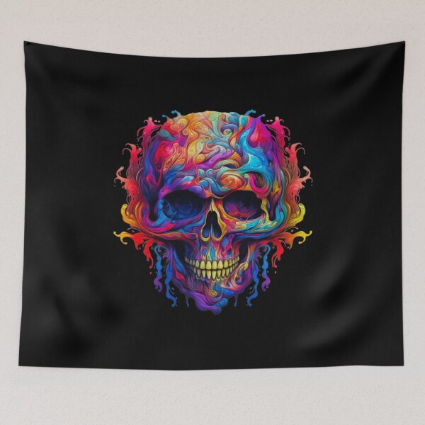 Item preview, Colorful mystery skull beautiful artistic got designed and sold by Sixcom.