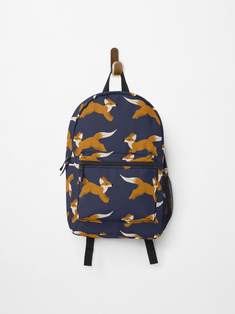 Thumbnail 1 of 3, Backpack, Running Foxes designed and sold by GeoCreate.