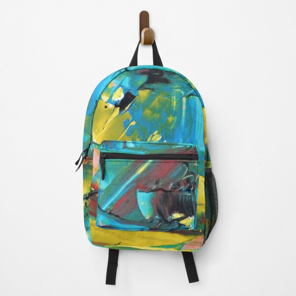Item preview, Abstract pattern broken glass pane of a church green turquoise yellow designed and sold by G-M-Designs.