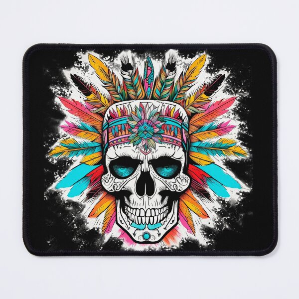 Item preview, indian chief skull designed and sold by SkullsToGo.