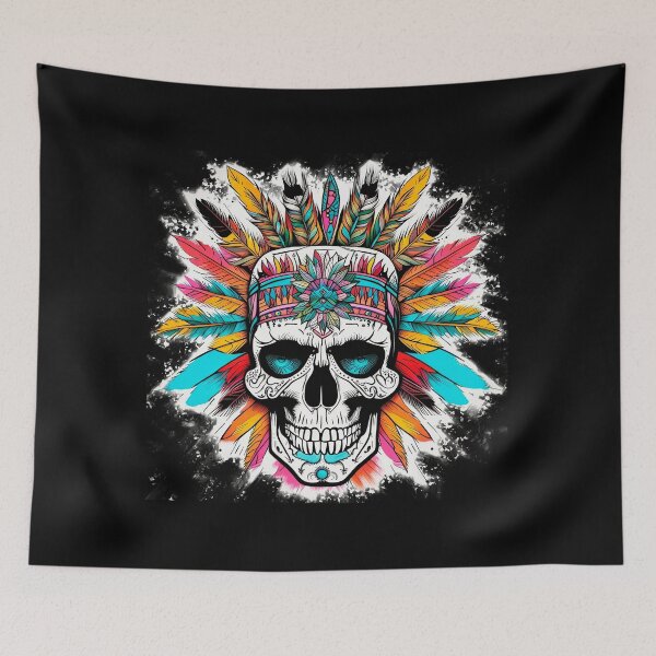 Item preview, indian chief skull designed and sold by SkullsToGo.