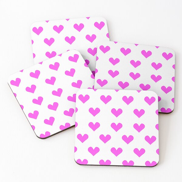 Aperçu de l'œuvre Design rose vif tendance avec des coeurs mignons créée et vendue par SH.