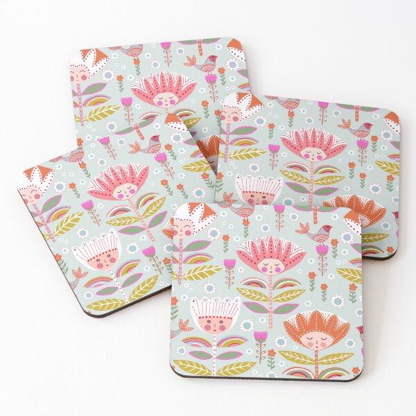 Item preview, Flower Faces on light designed and sold by Janet Broxon.