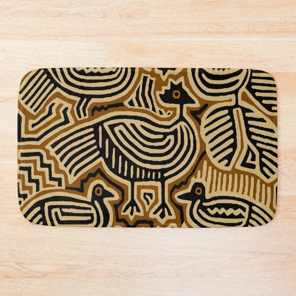 Item preview, Kuna Indian Pajaros Mola - Rust Black Ivory designed and sold by Esprit-Mystique.