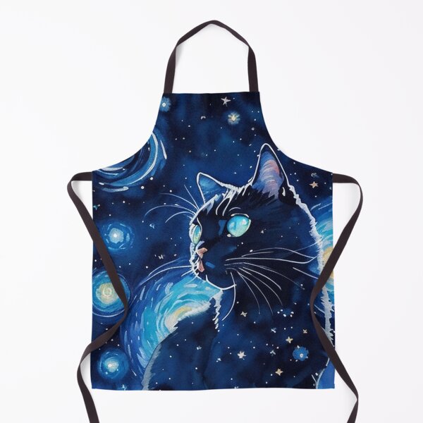 Item preview, Van gogh Starry Night Black Cat designed and sold by Vangoholic.