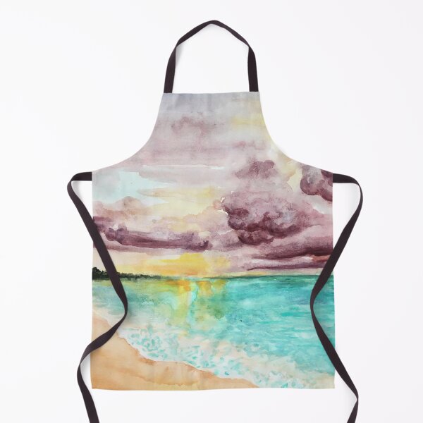 Item preview, Beach with dark clouds. designed and sold by PocketRoom.