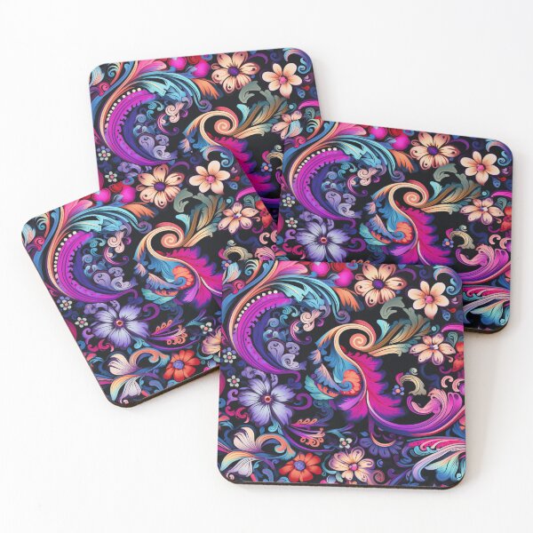 Item preview, paisley,purple,pink, designed and sold by Desiyuchi.