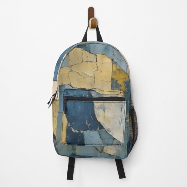 Item preview, Abstract Kintsugi in Blue and Gold designed and sold by meggydesigns.