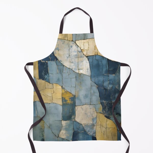 Item preview, Abstract Kintsugi in Blue and Gold designed and sold by meggydesigns.