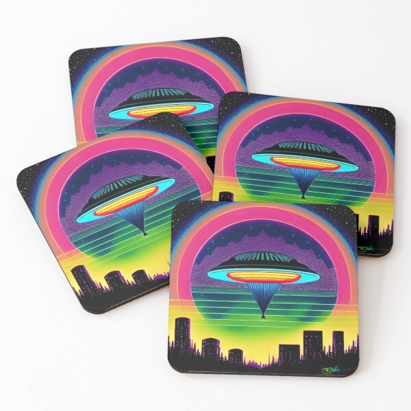 Item preview, Retro UFO City Night 94 | Pop Surrealism - Grusch designed and sold by Benito Del Ray.