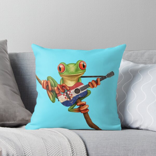 Artikelvorschau, Baum-Frosch, der kroatische Flaggen-Gitarre spielt entworfen und verkauft von JeffBartels.