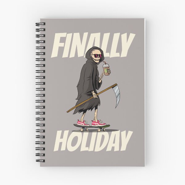 Item preview, Finally summer vacation funny skater skeleton designed and sold by VitoTDesign.