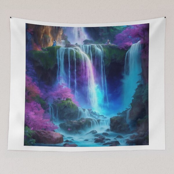 Item preview, Ethereal Beauty: The Magical Sorcery of a Captivating Waterfall designed and sold by RedArtG09.