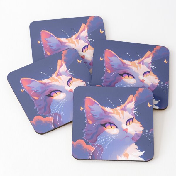 Item preview, Enchanting Nightfall: Anime Tabby Cat Princess designed and sold by EmeraldeaArt.