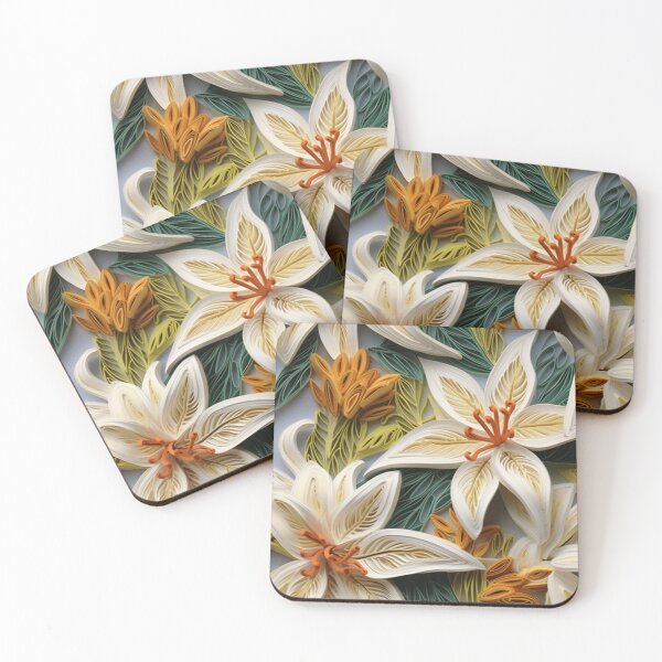 Item preview, Tender Petals: Paper Quilling Lily Pattern designed and sold by EVA4designs.