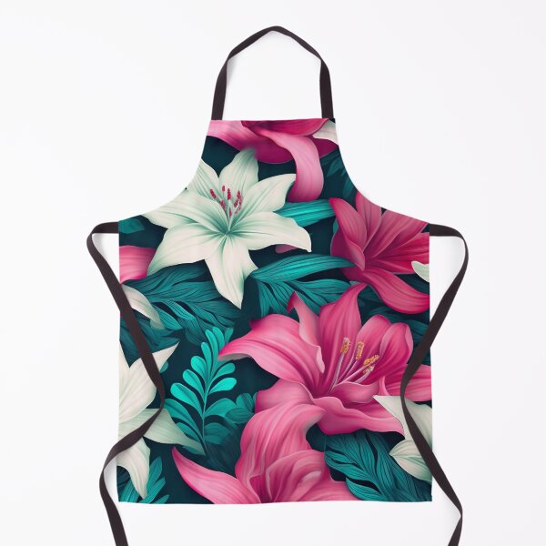 Item preview, Dreamlike Harmony: Pink and White Lilies 3D Floral Pattern designed and sold by EVA4designs.
