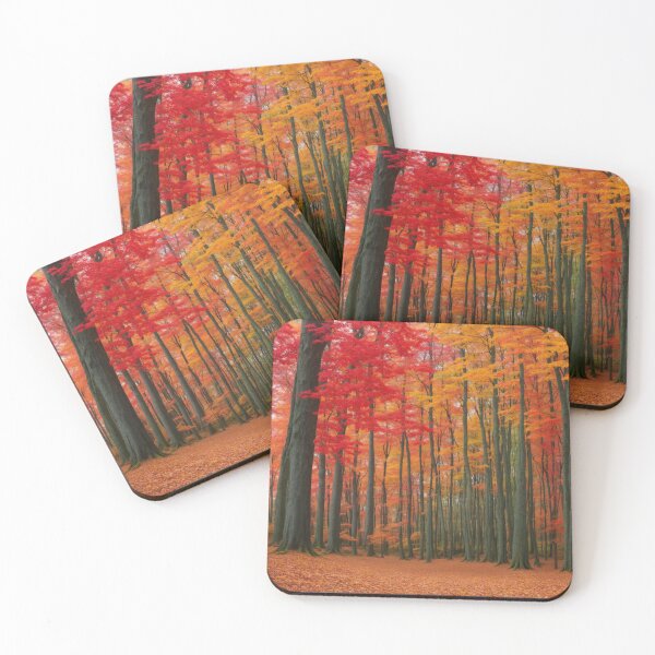 Item preview, A Kaleidoscope of Colors: The Vibrant Forest with Colorful Trees and Leaves designed and sold by RedArtG09.