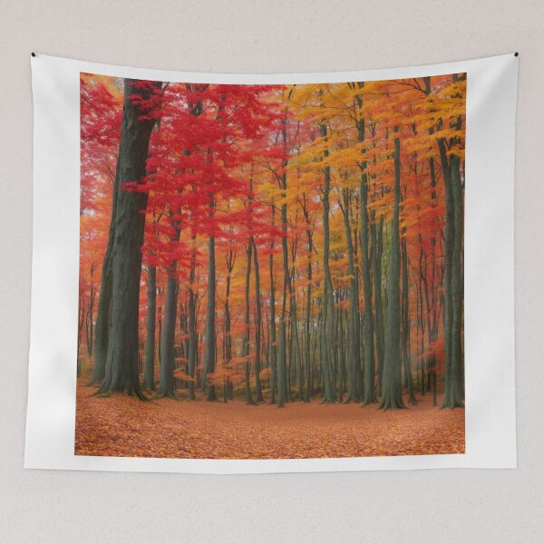 Item preview, A Kaleidoscope of Colors: The Vibrant Forest with Colorful Trees and Leaves designed and sold by RedArtG09.