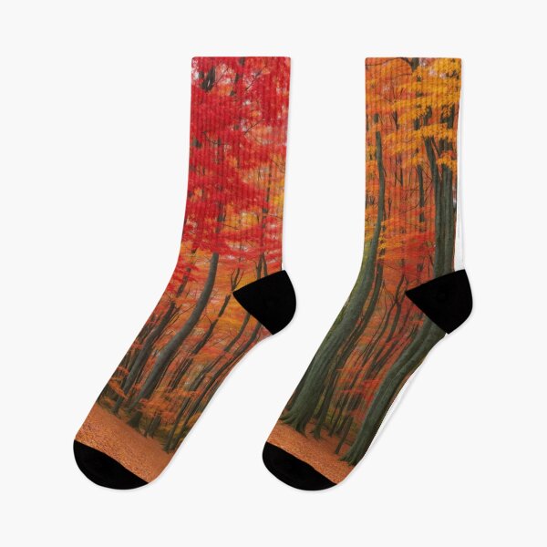 Item preview, A Kaleidoscope of Colors: The Vibrant Forest with Colorful Trees and Leaves designed and sold by RedArtG09.
