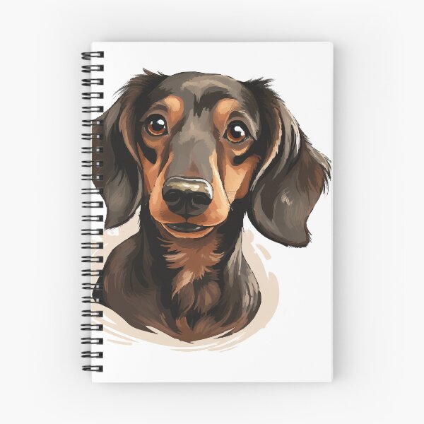 Item preview, Elegant Dachshund: A Realistic Caricature Portrait designed and sold by calharborne.