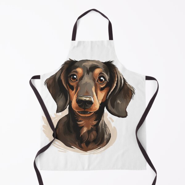Item preview, Elegant Dachshund: A Realistic Caricature Portrait designed and sold by calharborne.