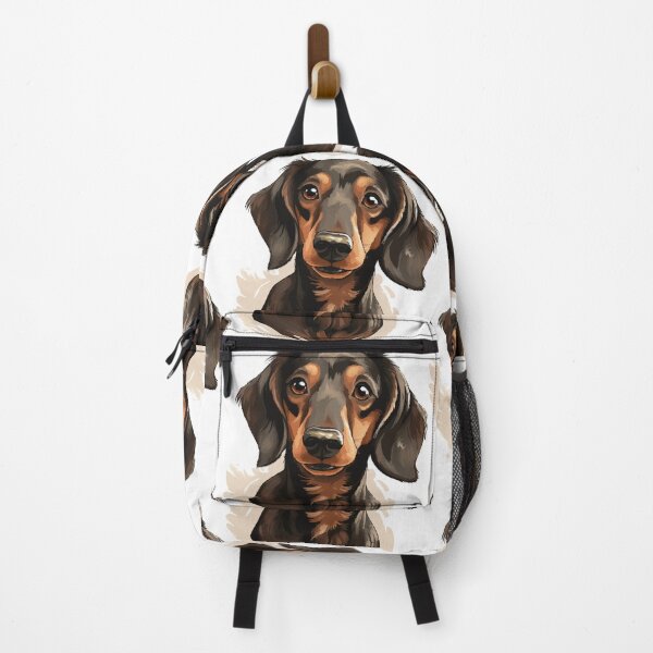Item preview, Elegant Dachshund: A Realistic Caricature Portrait designed and sold by calharborne.
