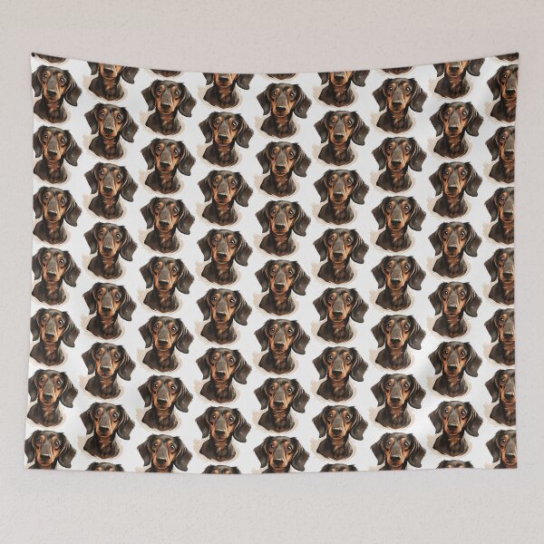 Item preview, Elegant Dachshund: A Realistic Caricature Portrait designed and sold by calharborne.