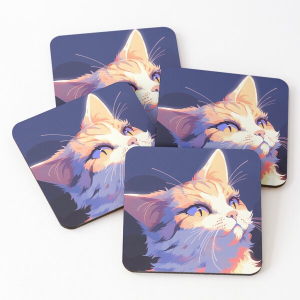 Item preview, Night Blooms: Nocturnal Tabby Cat Surrounded by Orange Flowers designed and sold by EmeraldeaArt.