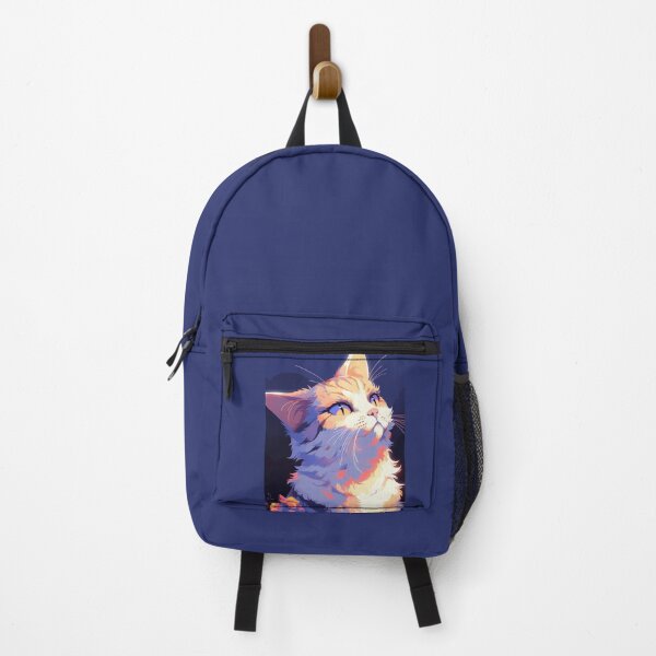 Item preview, Night Blooms: Nocturnal Tabby Cat Surrounded by Orange Flowers designed and sold by EmeraldeaArt.