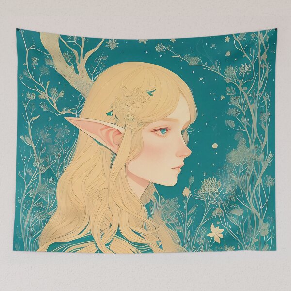 Item preview, Magic Elf in the Evening Forest designed and sold by FriskyLemur.