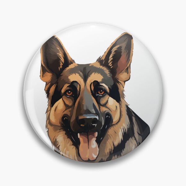 Item preview, Canine Majesty: Vector Portraiture of the German Shepherd designed and sold by calharborne.