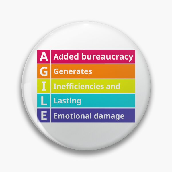 Item preview,  Agile is just a Added Bureacracy  designed and sold by Jeeb-Arts.