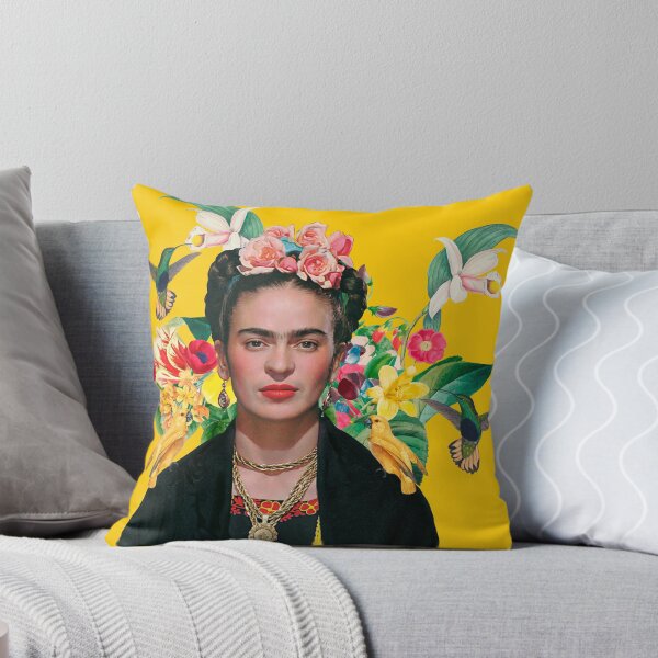 Item preview, Frida Kahlo and Flowers Exotic parrots Hummingbird ,Frida Kahlo designed and sold by TeeARTHY.