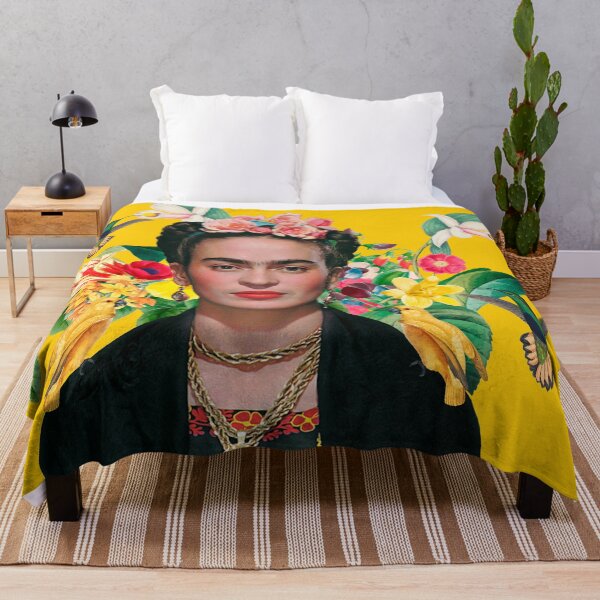 Item preview, Frida Kahlo and Flowers Exotic parrots Hummingbird ,Frida Kahlo designed and sold by TeeARTHY.