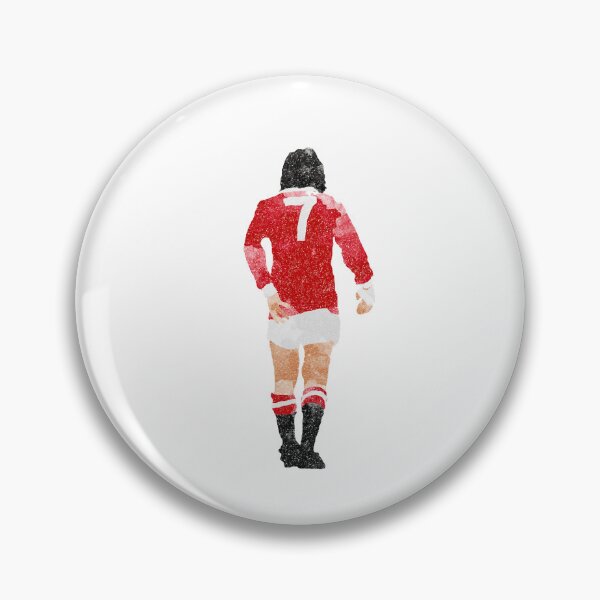 Item preview, George Best watercolour Manchester United Football Northern Ireland Legend number 7 Man United Red D designed and sold by ShawanaBraun.