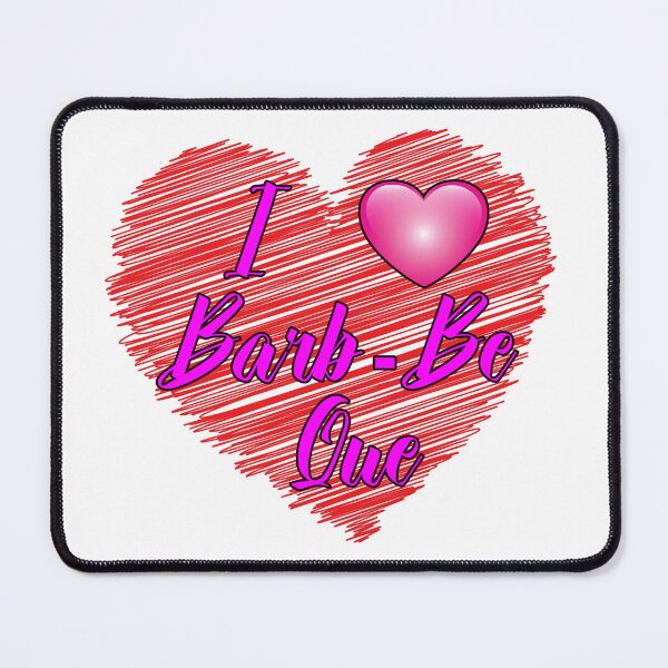 Item preview, I Heart Barb Be Que - Scribble Heart designed and sold by Bruce ALMIGHTY Baker.