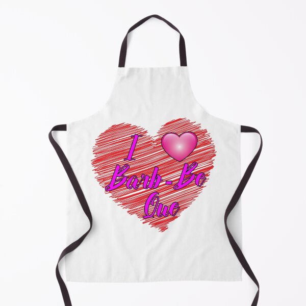 Item preview, I Heart Barb Be Que - Scribble Heart designed and sold by Bruce ALMIGHTY Baker.