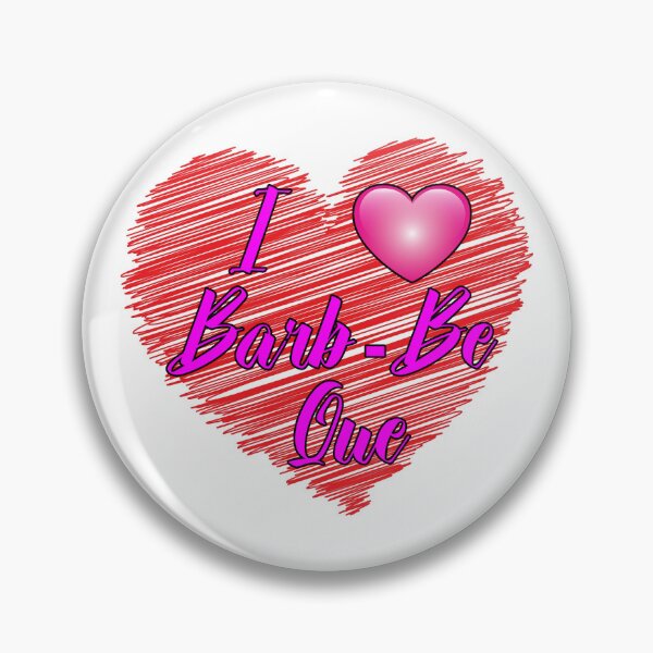 Item preview, I Heart Barb Be Que - Scribble Heart designed and sold by Bruce ALMIGHTY Baker.